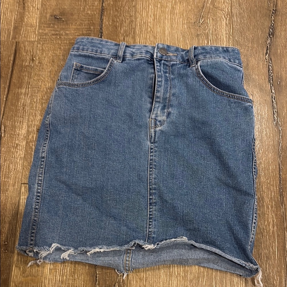 H&M Blue Mini Pencil Skirt Casual